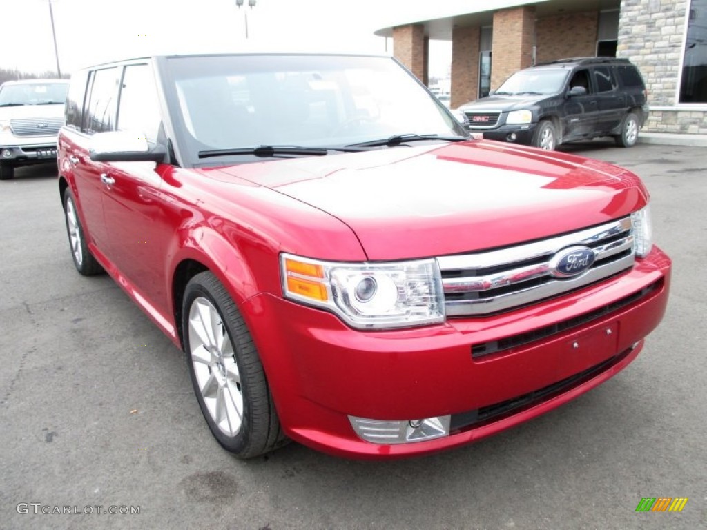 2010 Flex Limited EcoBoost AWD - Red Candy Metallic / Charcoal Black photo #2
