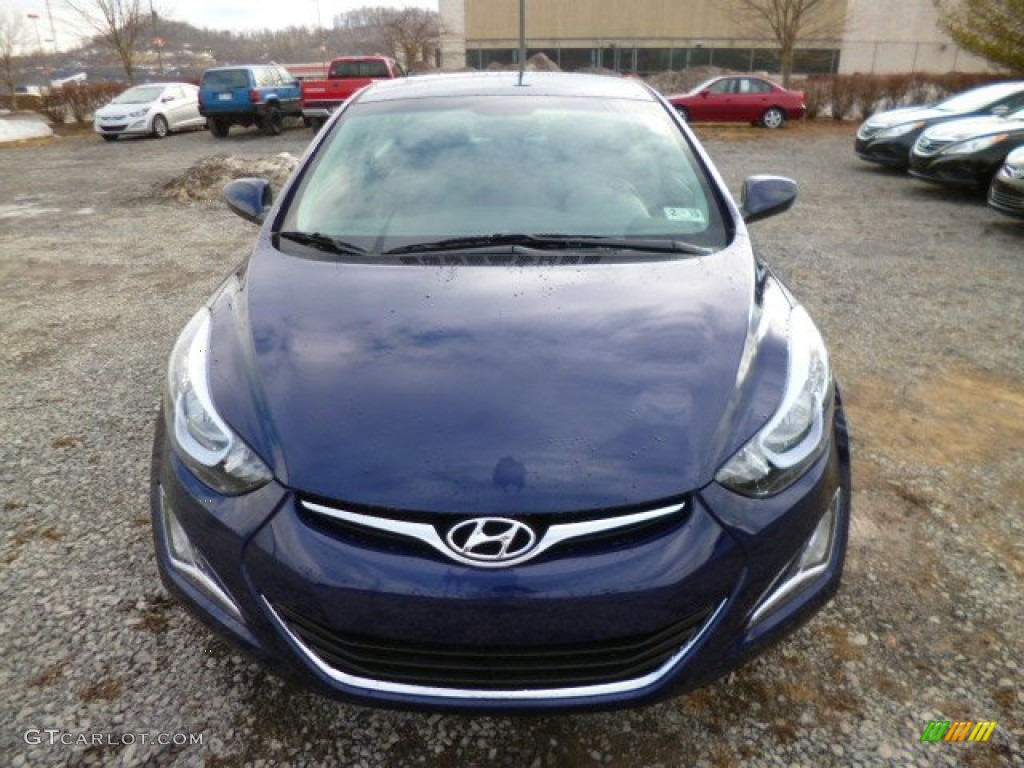 2014 Elantra SE Sedan - Blue / Gray photo #2