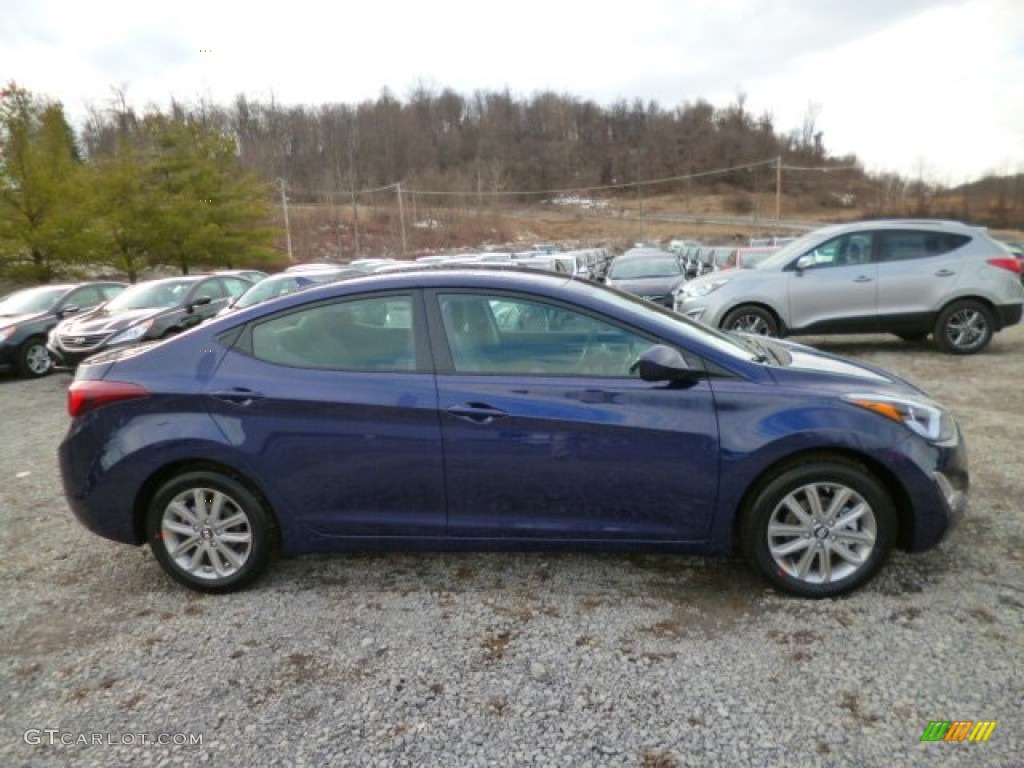 2014 Elantra SE Sedan - Blue / Gray photo #8