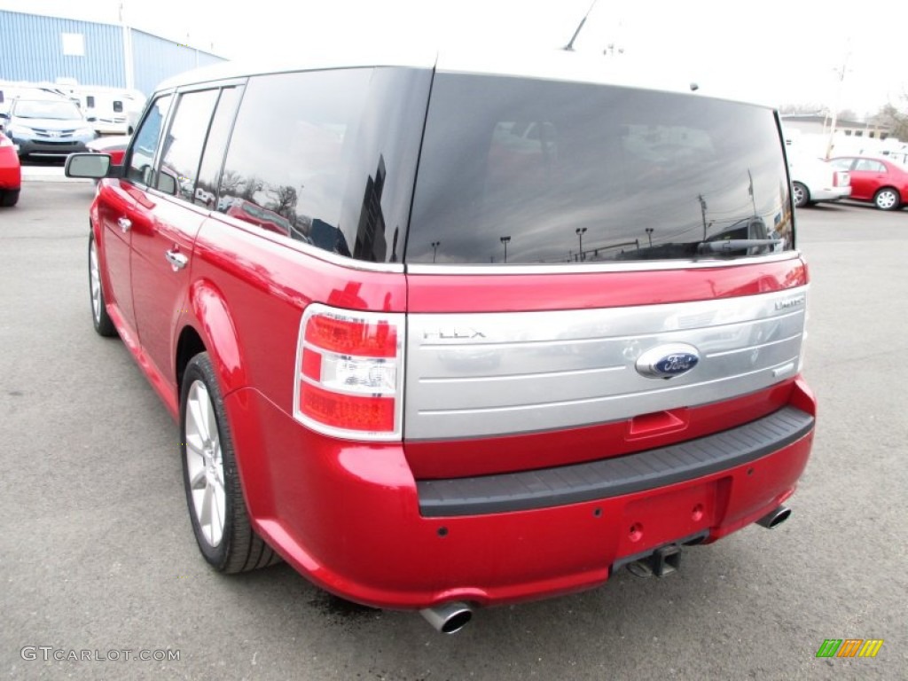 2010 Flex Limited EcoBoost AWD - Red Candy Metallic / Charcoal Black photo #25