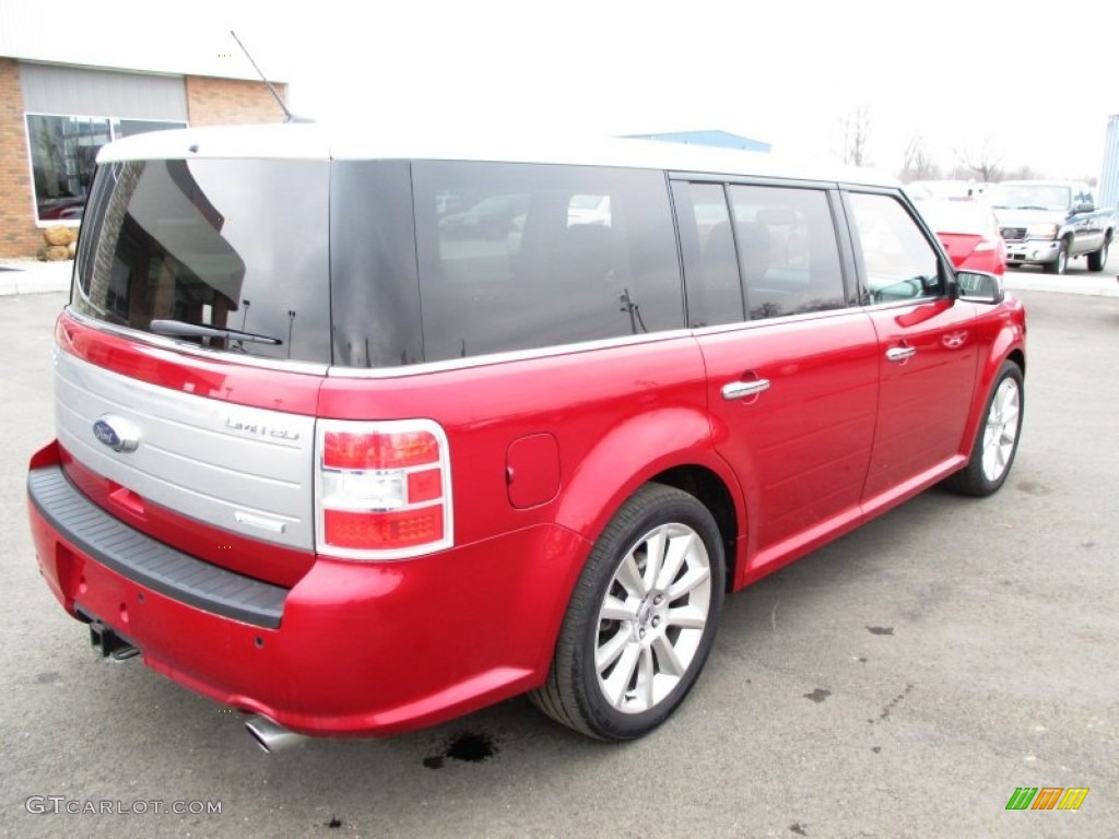 2010 Flex Limited EcoBoost AWD - Red Candy Metallic / Charcoal Black photo #33