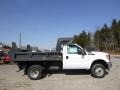 2014 Oxford White Ford F350 Super Duty XL Regular Cab 4x4 Dump Truck  photo #1