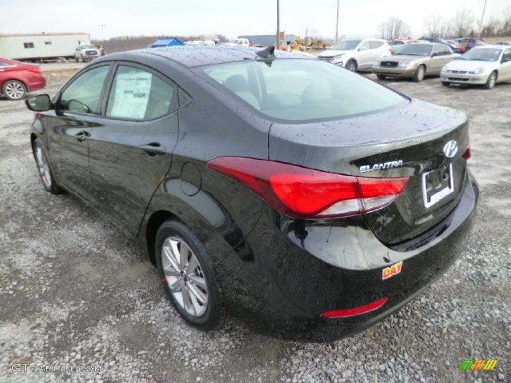 2014 Elantra SE Sedan - Black / Gray photo #5