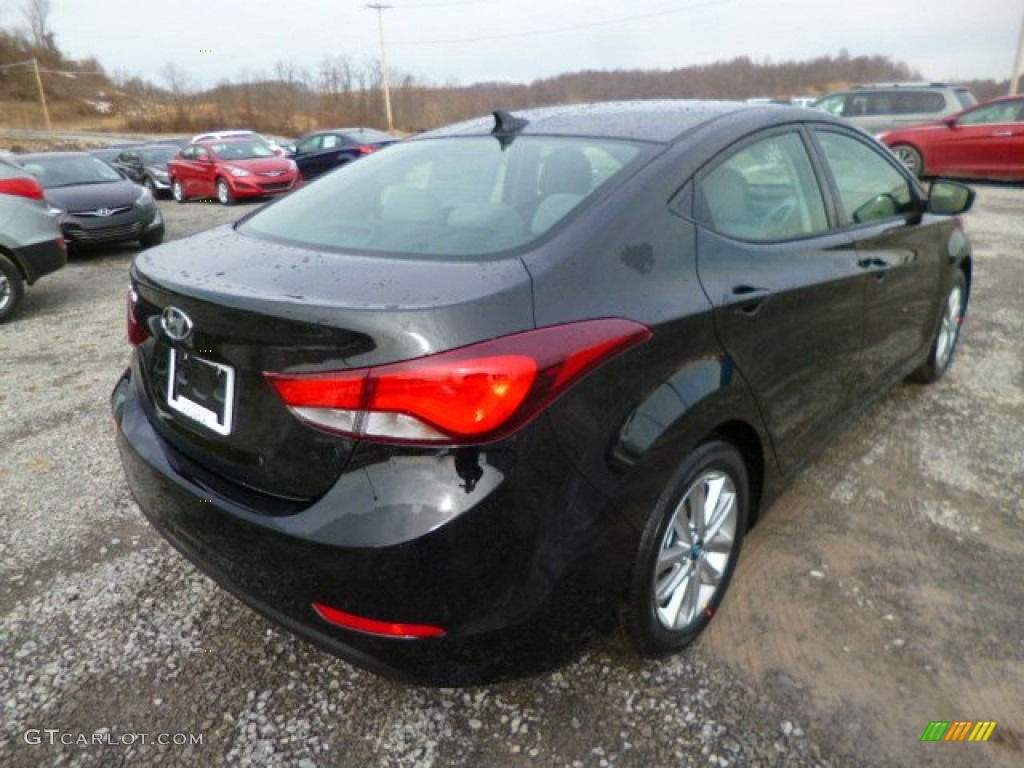 2014 Elantra SE Sedan - Black / Gray photo #7