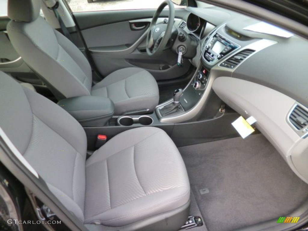 2014 Elantra SE Sedan - Black / Gray photo #10
