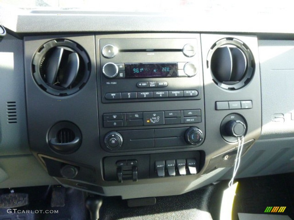 2014 F350 Super Duty XL Regular Cab 4x4 Dump Truck - Oxford White / Steel photo #14