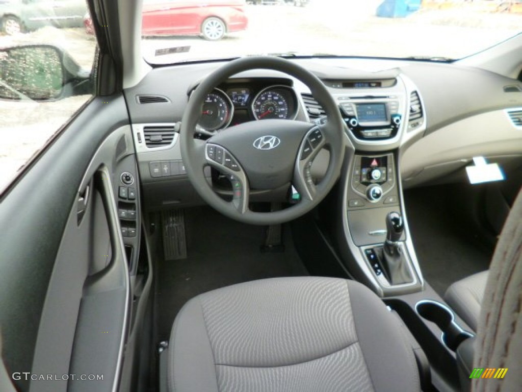 2014 Elantra SE Sedan - Black / Gray photo #14