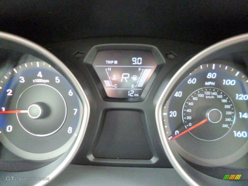 2014 Elantra SE Sedan - Black / Gray photo #20