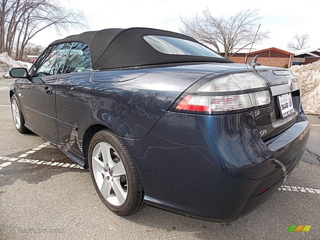2011 9-3 2.0T Convertible - Nocturne Blue Metallic / Black photo #3