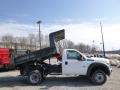 Oxford White 2014 Ford F550 Super Duty XL Regular Cab 4x4 Dump Truck