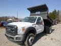 Oxford White - F550 Super Duty XL Regular Cab 4x4 Dump Truck Photo No. 4