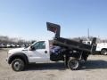 Oxford White - F550 Super Duty XL Regular Cab 4x4 Dump Truck Photo No. 5