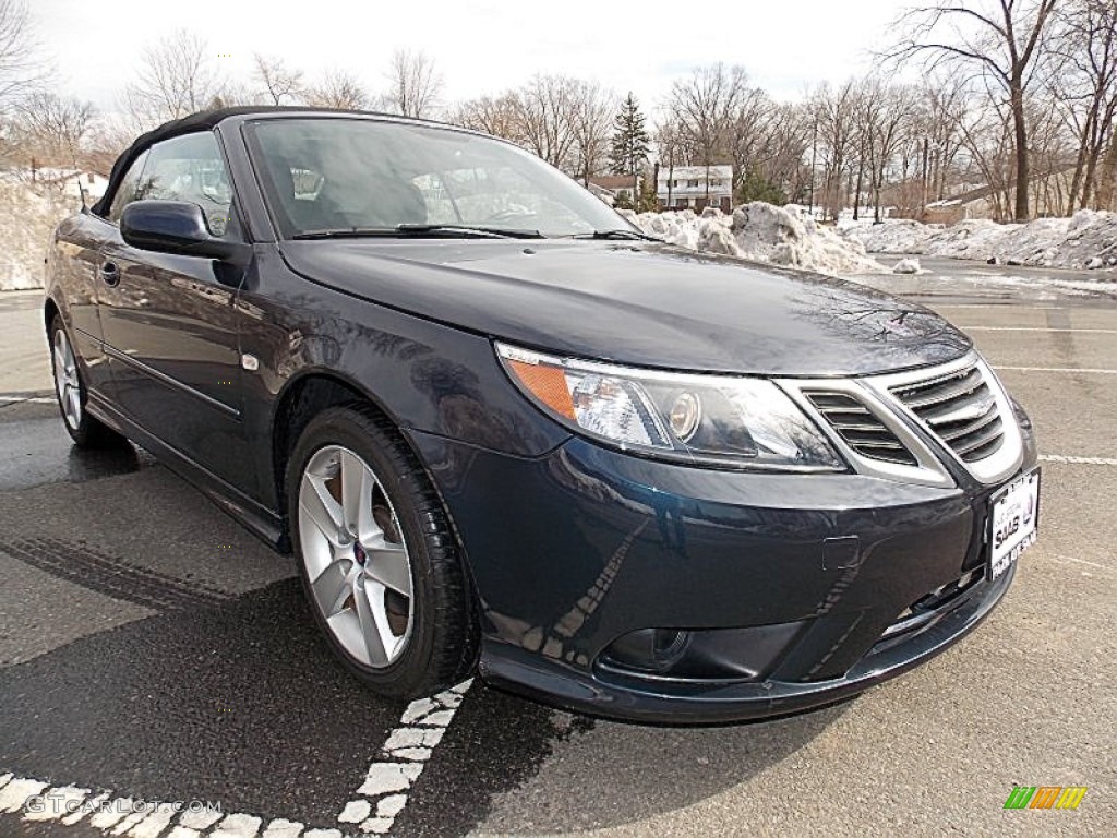 2011 9-3 2.0T Convertible - Nocturne Blue Metallic / Black photo #7
