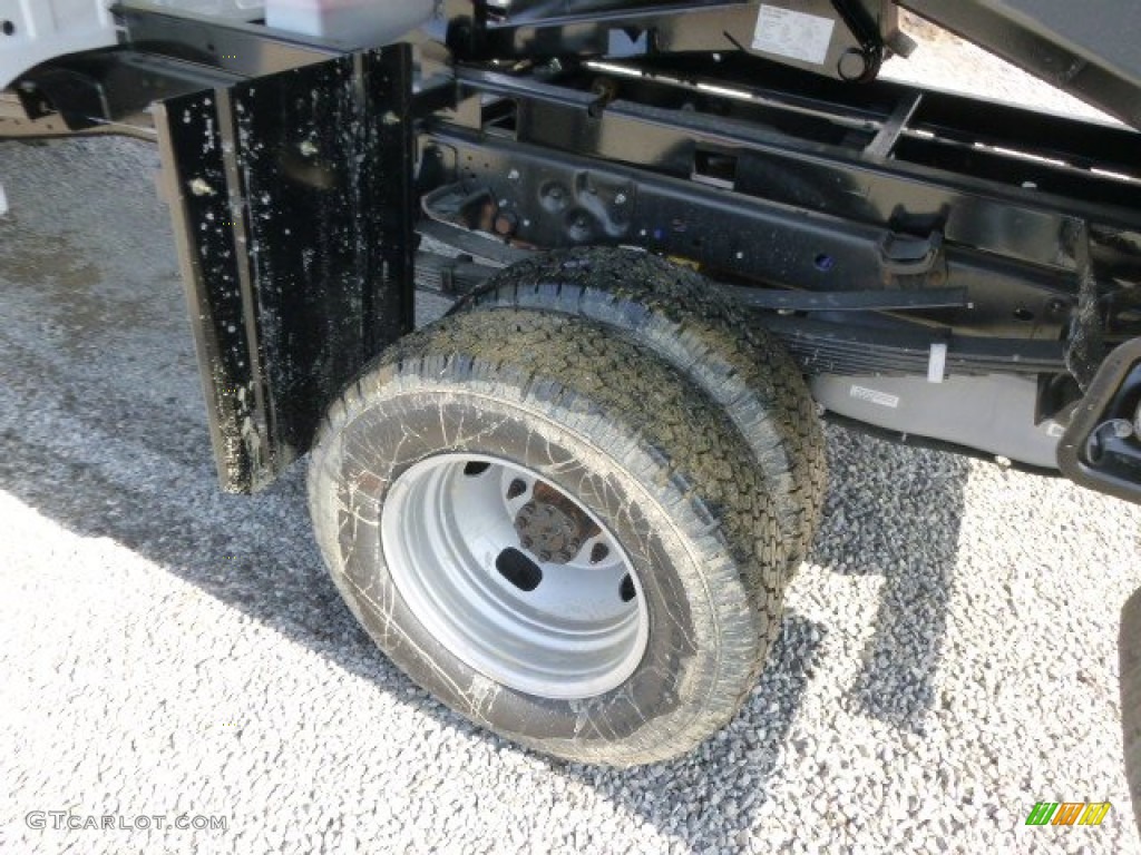 2014 F350 Super Duty XL Regular Cab 4x4 Dump Truck - Oxford White / Steel photo #9