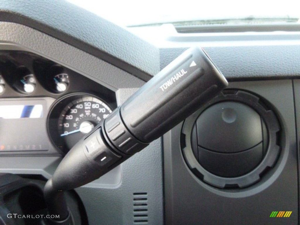 2014 F350 Super Duty XL Regular Cab 4x4 Dump Truck - Oxford White / Steel photo #17