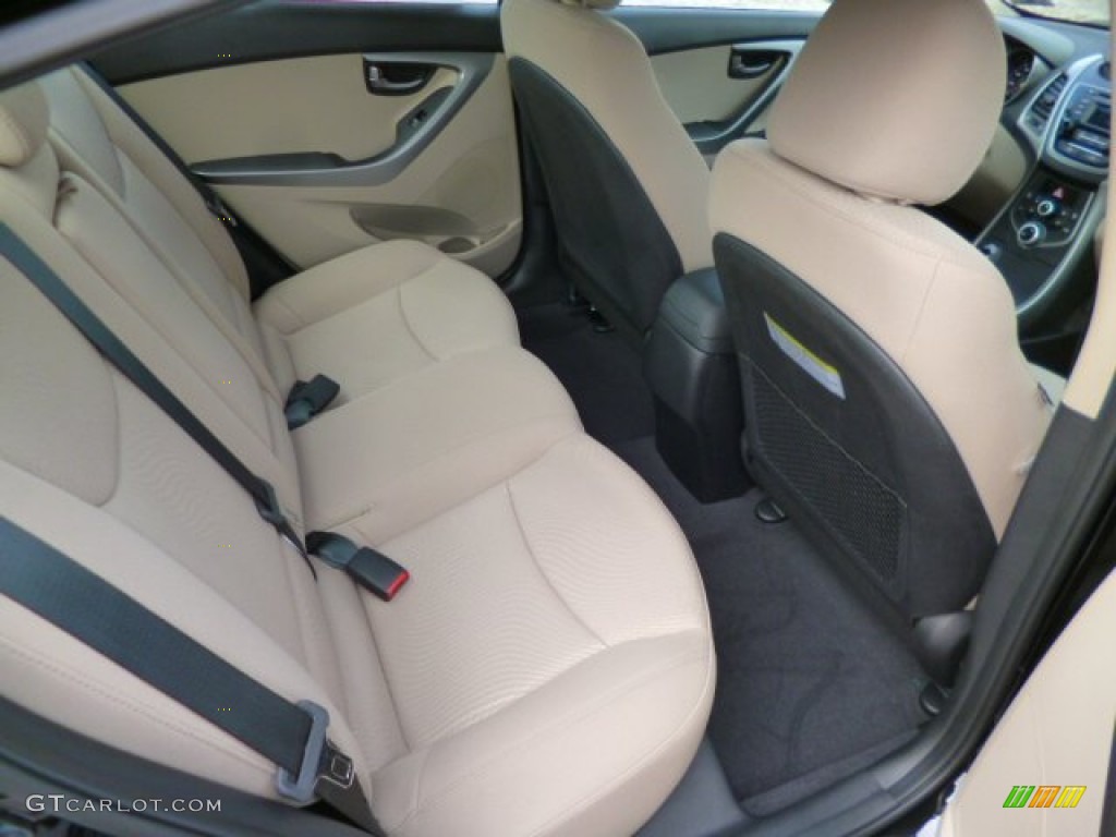 2014 Elantra SE Sedan - Black / Beige photo #12