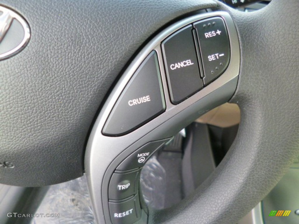 2014 Elantra SE Sedan - Black / Beige photo #18