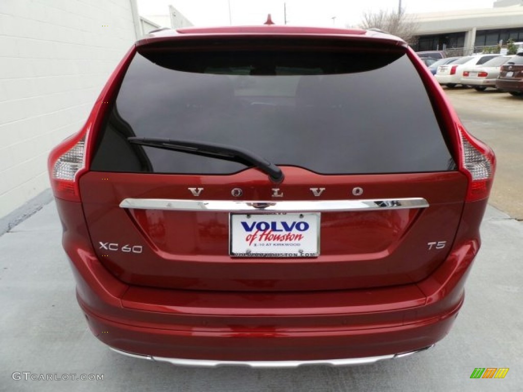 2015 XC60 T5 Drive-E - Flamenco Red Metallic / Soft Beige photo #6