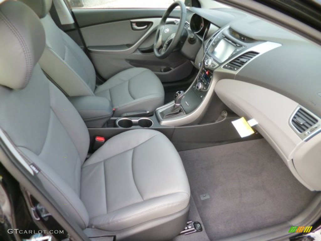 2014 Elantra Limited Sedan - Black / Gray photo #10