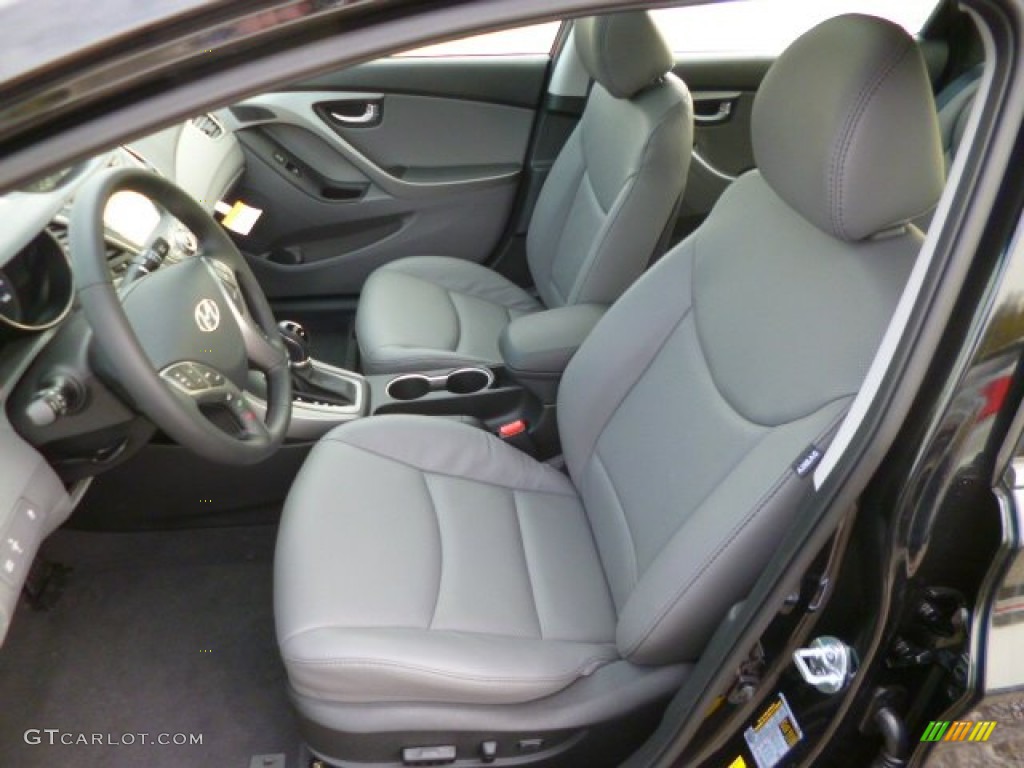 2014 Elantra Limited Sedan - Black / Gray photo #15