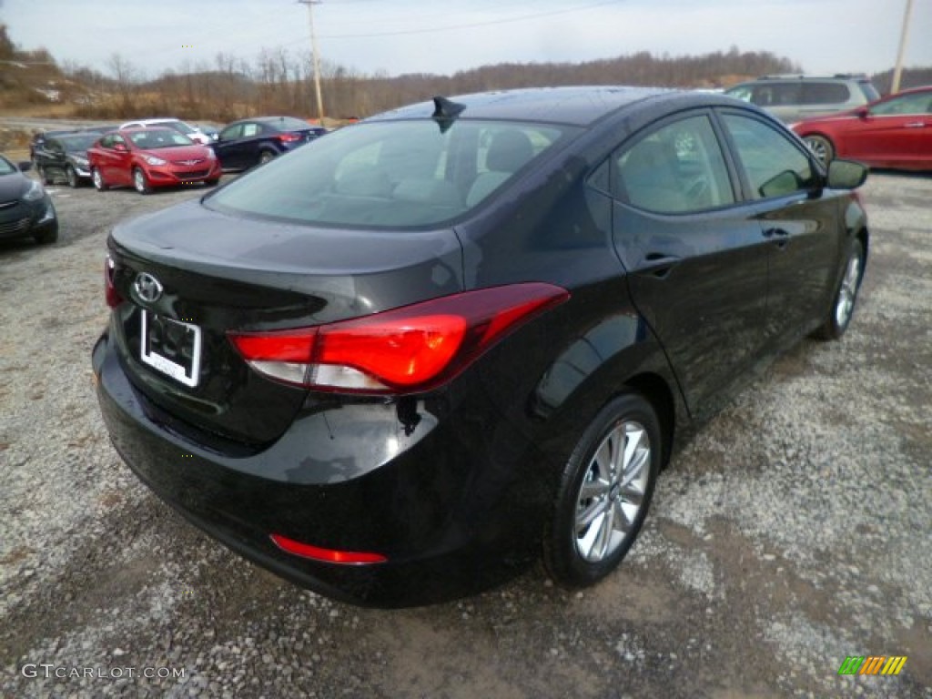 2014 Elantra SE Sedan - Black / Gray photo #7