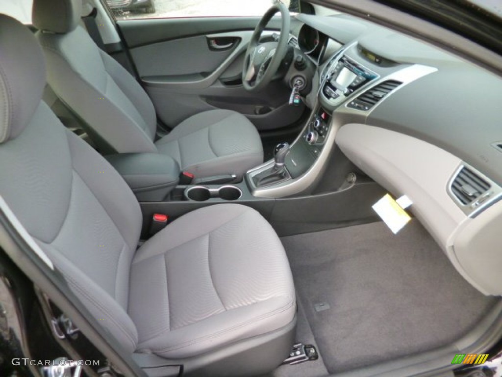 2014 Elantra SE Sedan - Black / Gray photo #10