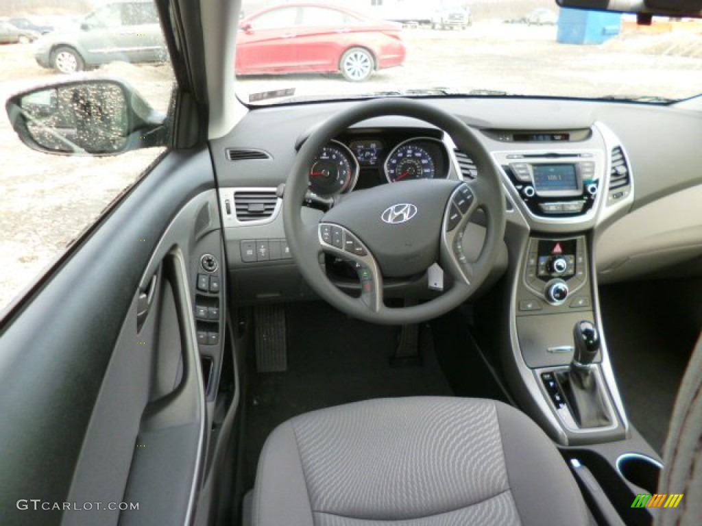2014 Elantra SE Sedan - Black / Gray photo #14