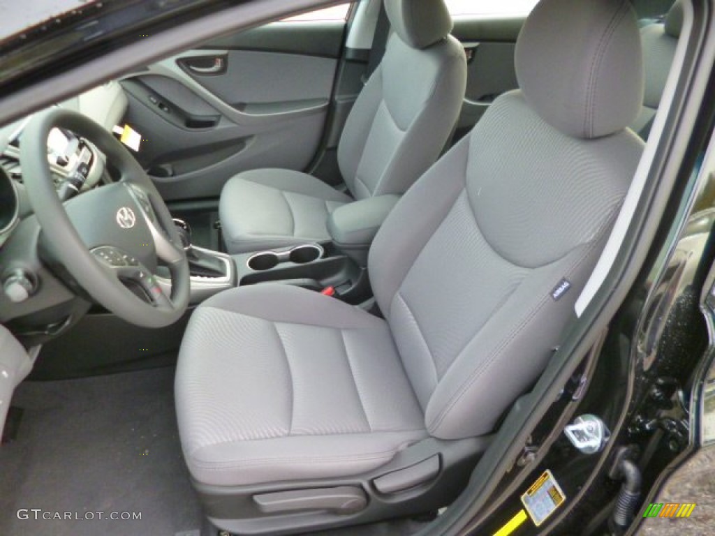 2014 Elantra SE Sedan - Black / Gray photo #15