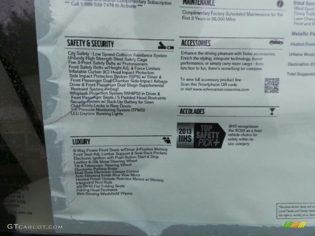2015 Volvo XC60 T5 Drive-E Window Sticker Photo #91060887