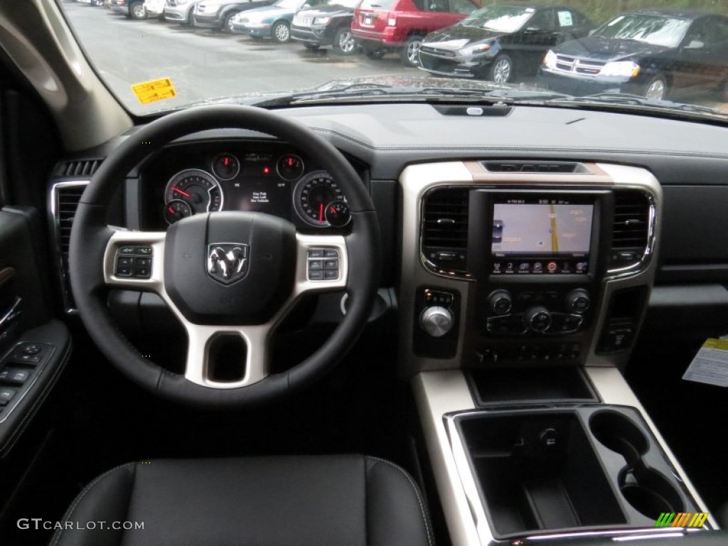 2014 1500 Laramie Crew Cab - Black / Black photo #9