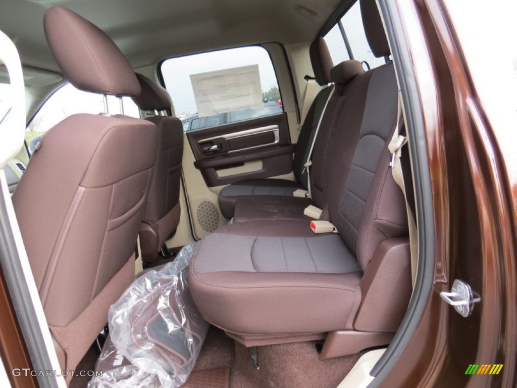 2014 1500 Big Horn Crew Cab - Western Brown / Canyon Brown/Light Frost Beige photo #8