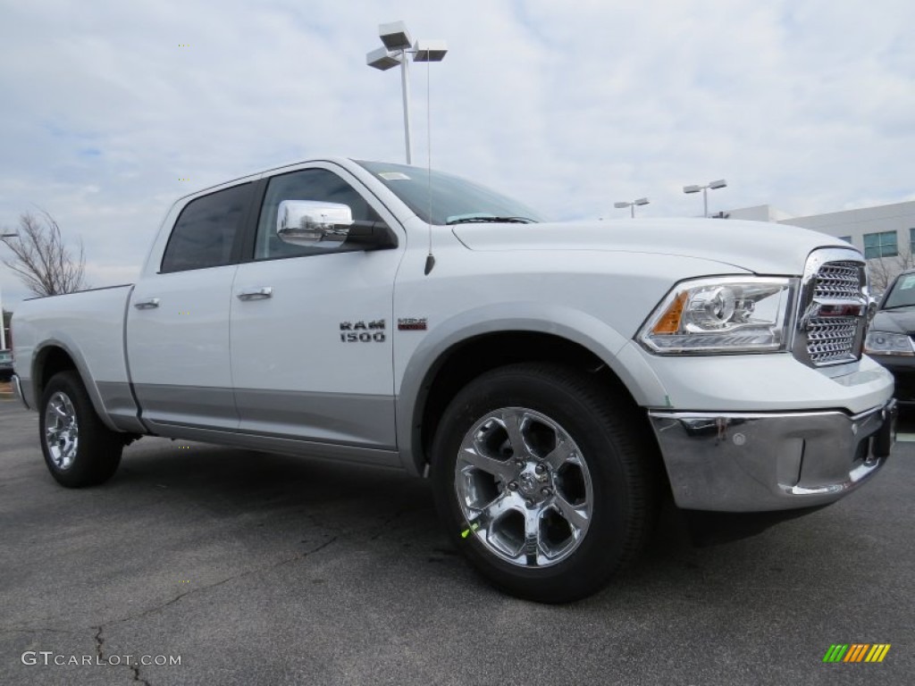 2014 1500 Laramie Crew Cab - Bright White / Black photo #4