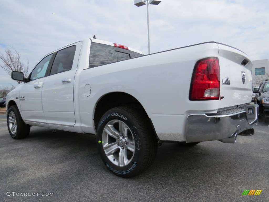 2014 1500 Big Horn Crew Cab - Bright White / Black/Diesel Gray photo #2