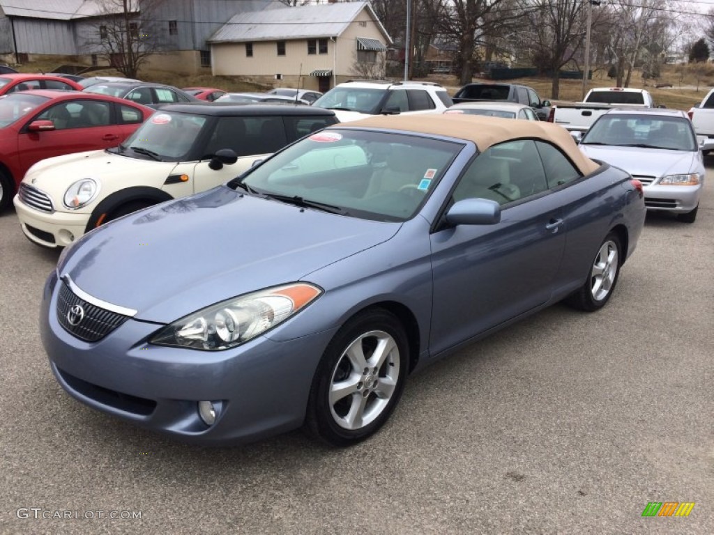 2006 Solara SLE V6 Convertible - Cosmic Blue Metallic / Ivory photo #30
