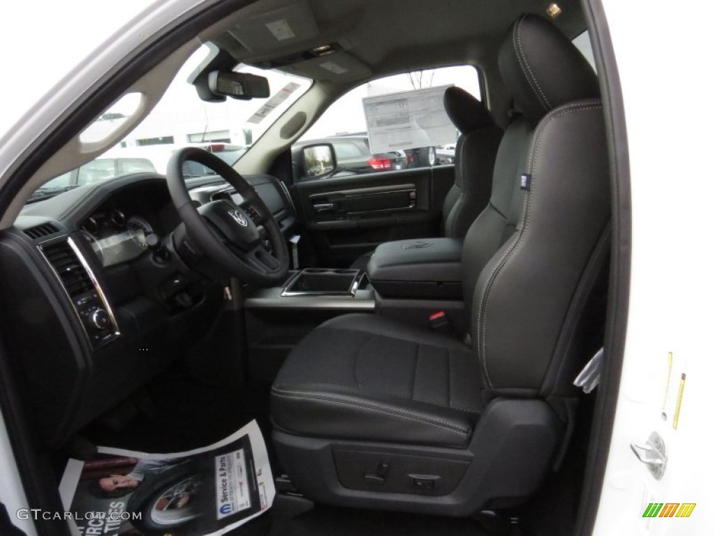 Black Interior 2014 Ram 1500 Sport Regular Cab Photo #91062447