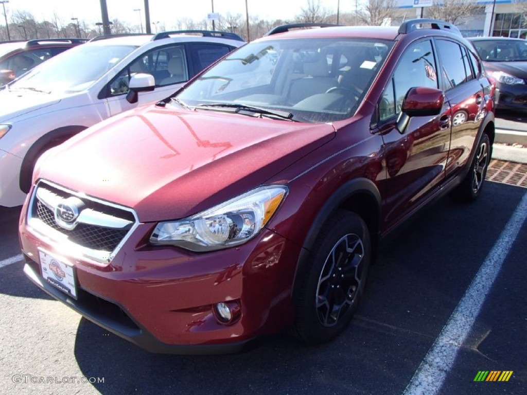 2014 XV Crosstrek 2.0i Premium - Venetian Red Pearl / Ivory photo #1