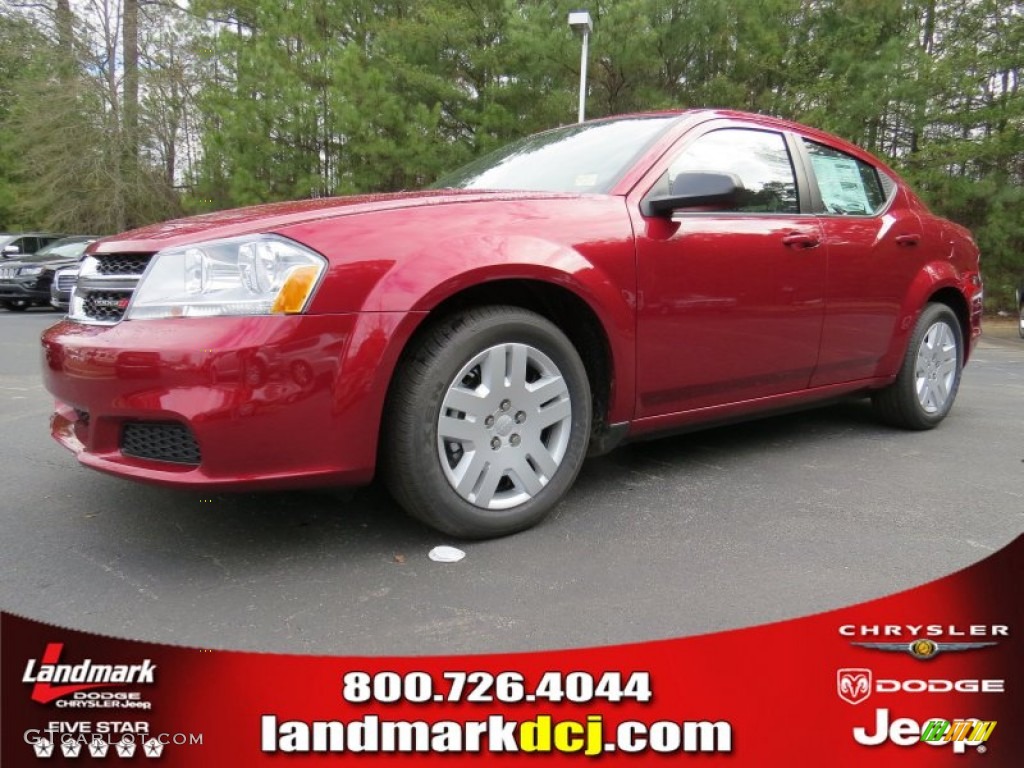 Deep Cherry Red Crystal Pearl Dodge Avenger