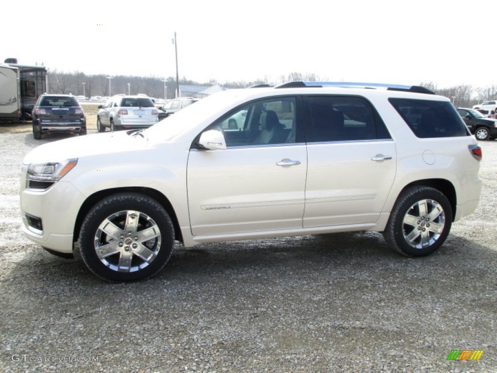 2014 Acadia Denali AWD - White Diamond Tricoat / Ebony photo #4