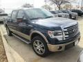 2014 Blue Jeans Ford F150 Lariat SuperCrew  photo #6