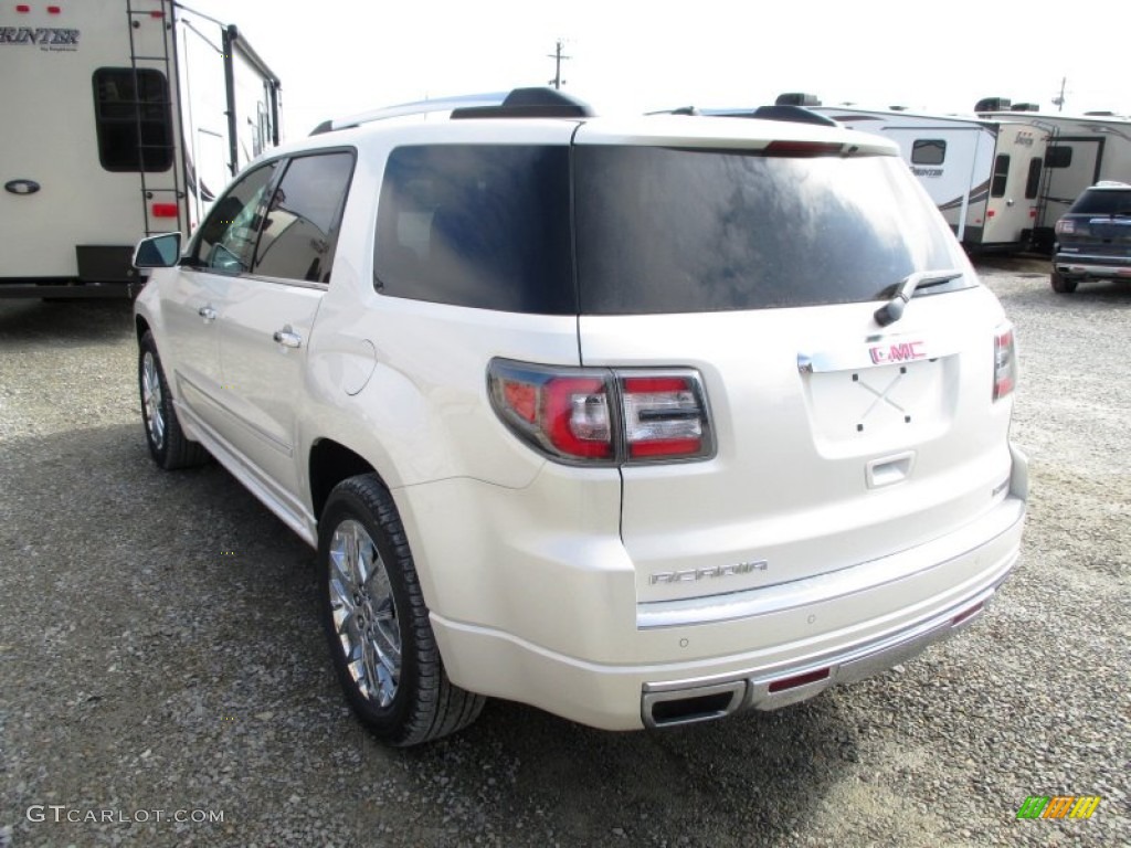 2014 Acadia Denali AWD - White Diamond Tricoat / Ebony photo #31