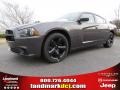 2014 Granite Crystal Metallic Dodge Charger SXT  photo #1