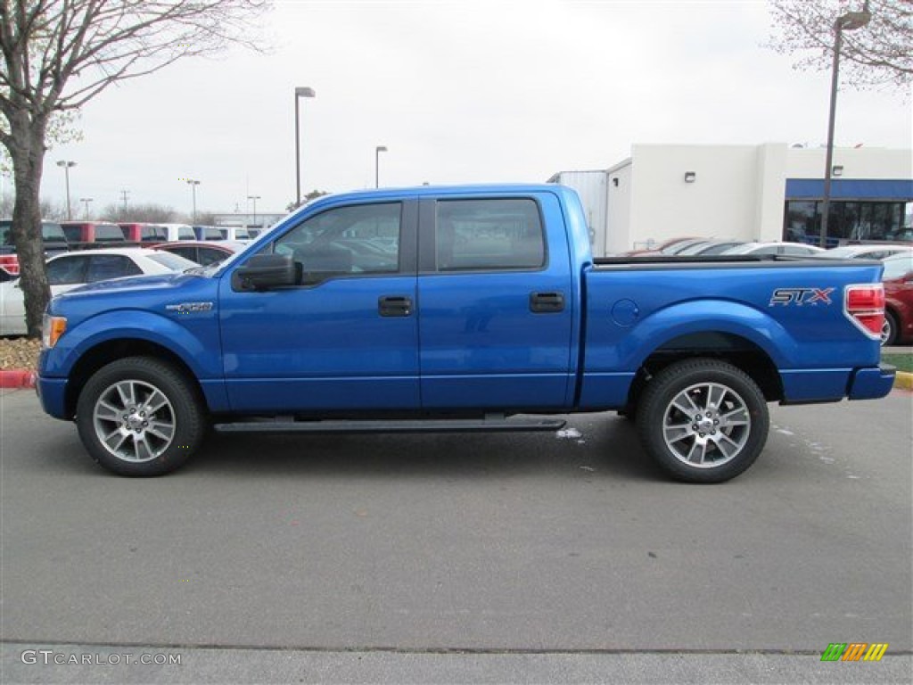 2014 F150 XLT SuperCrew - Blue Flame / Black photo #3