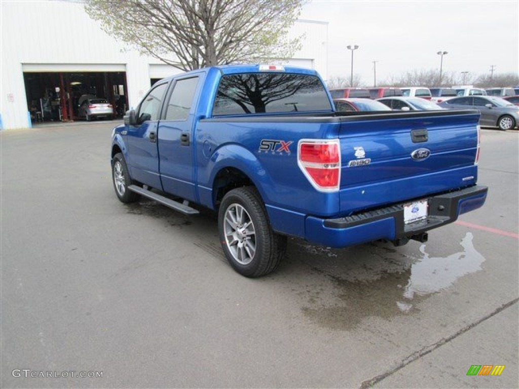 2014 F150 XLT SuperCrew - Blue Flame / Black photo #4