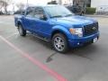 2014 Blue Flame Ford F150 XLT SuperCrew  photo #8