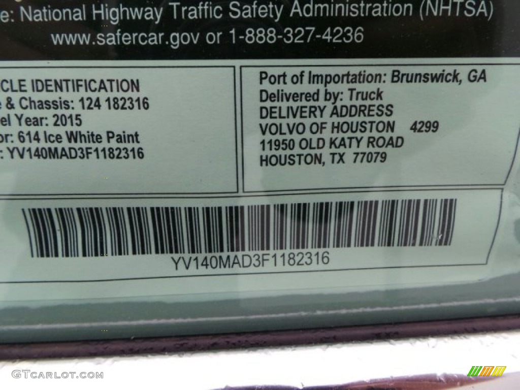 2015 Volvo S80 T5 Drive-E Window Sticker Photo #91065888