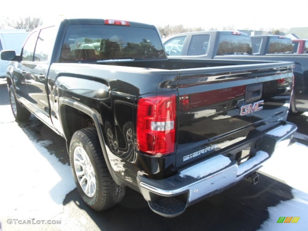 2014 Sierra 1500 SLE Crew Cab 4x4 - Onyx Black / Jet Black photo #6