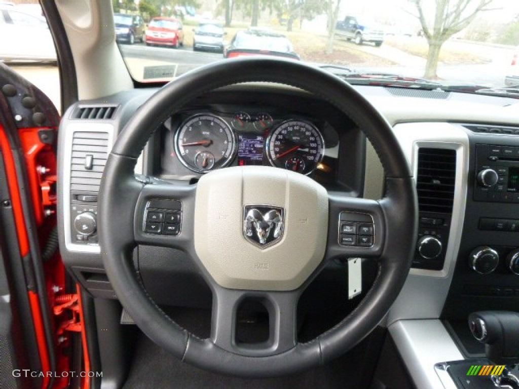 2012 Ram 1500 SLT Quad Cab 4x4 - Flame Red / Light Pebble Beige/Bark Brown photo #18