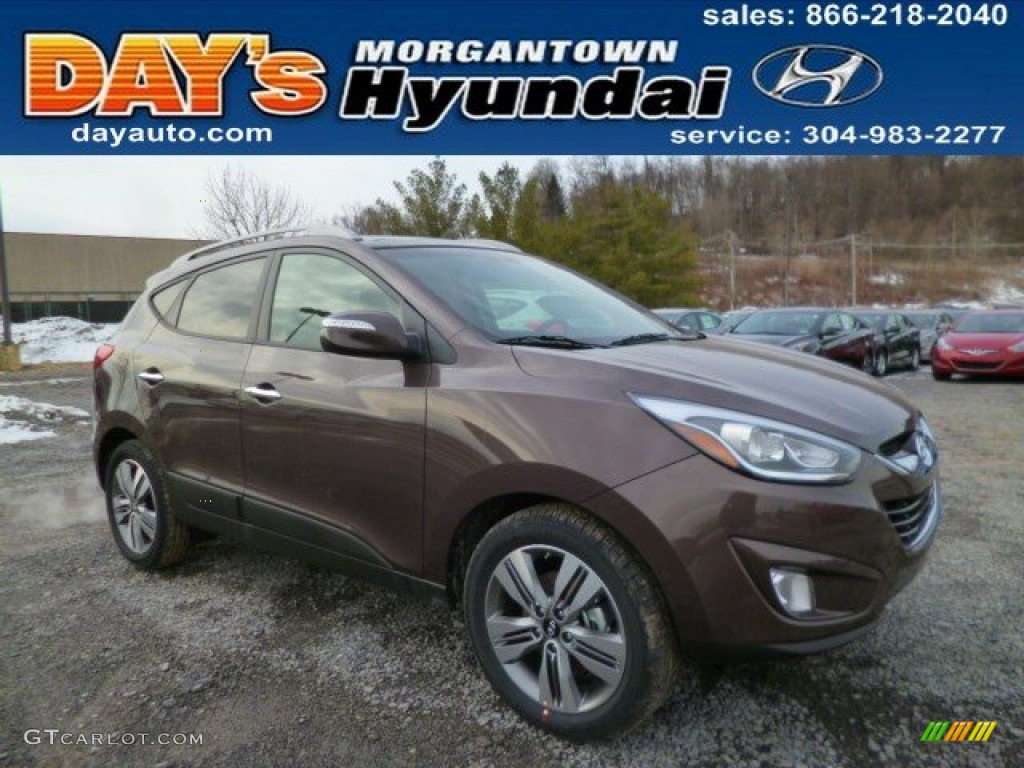 2014 Tucson Limited - Kona Bronze / Beige photo #1