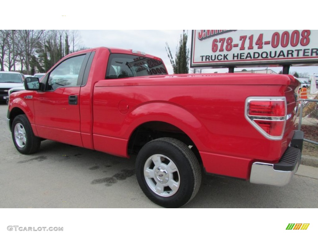 2011 F150 XLT Regular Cab - Race Red / Steel Gray photo #5