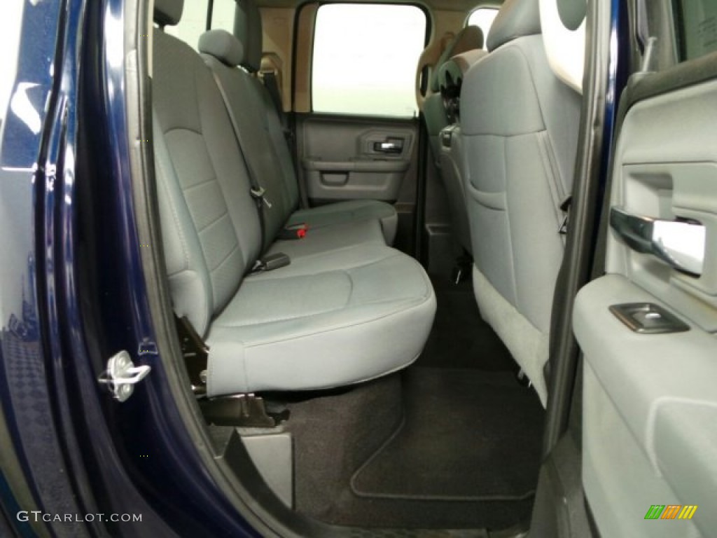 2013 1500 SLT Quad Cab 4x4 - True Blue Pearl / Black/Diesel Gray photo #10
